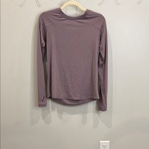 Free Fly Apparel Purple Fitted Long Sleeve Tee